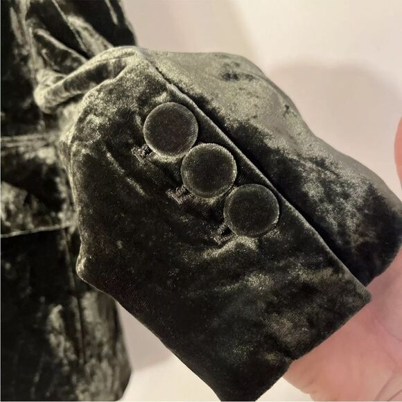 FRAME Classic Crushed Velvet Blazer - size 12 NWOT - Picture 6 of 9